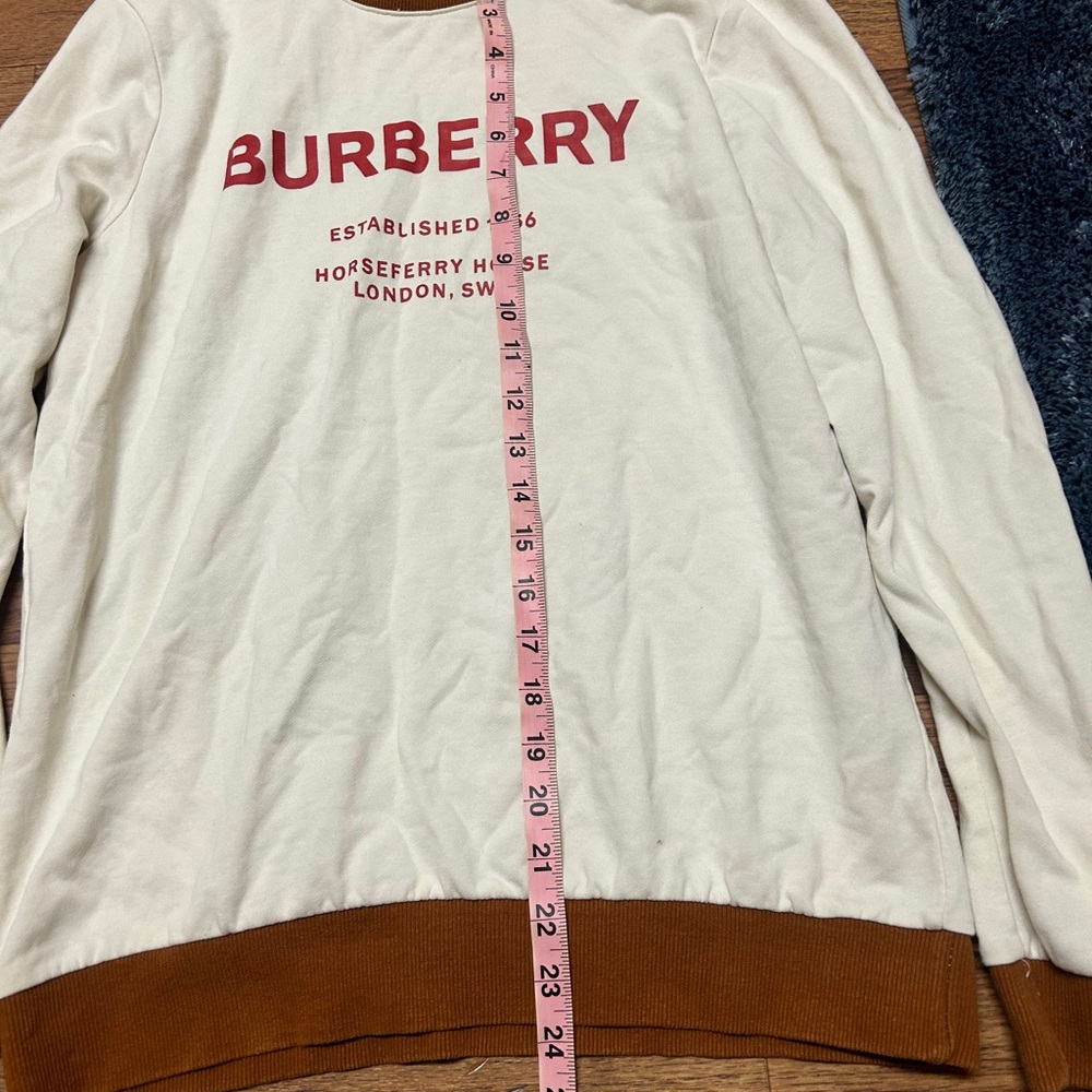 Burberry Cream Top with Red Logo - Picture 5 of 7